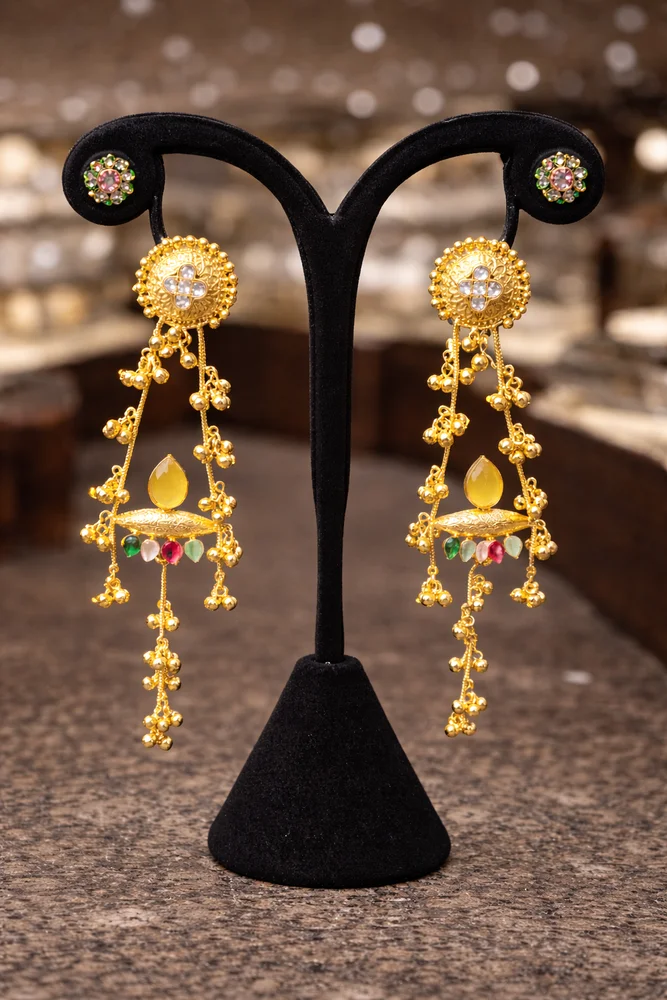 Royal Multi-Color Long Jhumka
